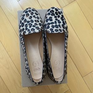 Leather Loafers leopard   - La botte gardiane